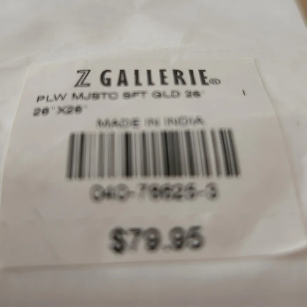 Dress up your bed for the holidays! Z Gallerie Majestic bedding in soft gold.